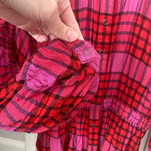 FREE PEOPLE plaid top - Picture 7 of 9